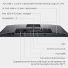 Dell P2425H 24" Full HD (1920x1080) Écran PC, 100Hz, IPS, 5ms, 99% sRGB, USB-C, DisplayPort, HDMI, VGA, 4X USB, Garantie 3 Ans, 