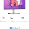 Dell P2422H 24" Full HD (1920x1080) Écran PC, 60Hz, IPS, 5ms, 99% sRGB, DisplayPort, HDMI, VGA, 5x USB, Garantie 3 ans, Noir