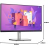 Dell P2722H 27" Full HD (1920x1080) Écran PC, 60Hz, IPS, 5ms, 99% sRGB, DisplayPort, HDMI, VGA, 5x USB, Garantie 3 ans, Noir