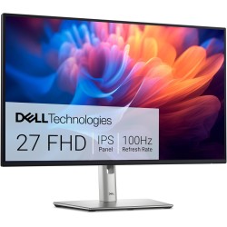 Dell P2725H 27" Full HD (1920x1080) Écran PC, 100Hz, IPS, 5ms, 99% sRGB, USB-C, DisplayPort, HDMI, VGA, 4X USB, Garantie 3 Ans, 