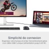 Dell 27 Plus USB-C Écran PC - S2725QC, 4K UHD (3840x2160), 120Hz, IPS, 4ms, AMD FreeSync Premium, 99% sRGB, Réglage en Hauteur, 