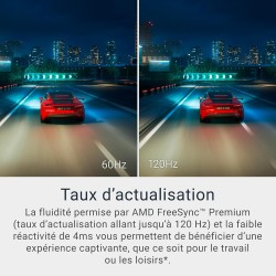 Dell 27 Plus USB-C Écran PC - S2725QC, 4K UHD (3840x2160), 120Hz, IPS, 4ms, AMD FreeSync Premium, 99% sRGB, Réglage en Hauteur, 