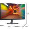 Dell S2721NX 27" Full HD (1920x1080) Écran PC, 75Hz, IPS, 4ms, AMD FreeSync, Bords Ultra-Fins, 2x HDMI, Garantie 3 ans, Noir
