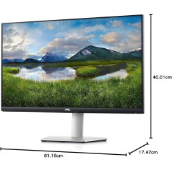 Dell S2721QSA 27" 4K UHD (3840x2160) Écran PC, 60Hz, IPS, 4ms, AMD Radeon FreeSync, 99% sRGB, Haut-parleurs intégrés, DisplayPor
