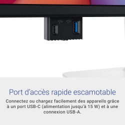 Dell 27 Plus USB-C Écran PC - S2725DC, QHD (2560x1440), 144Hz, IPS, 1ms MPRT, AMD FreeSync, 99% sRGB, Réglage en Hauteur, Haut-p