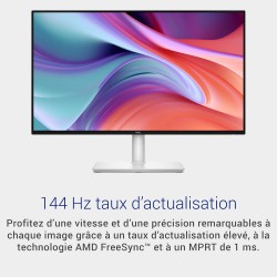 Dell 27 Plus Écran PC - S2725HSM, Full HD (1920x1080), 144Hz, IPS, 1ms MPRT, AMD FreeSync, 99% sRGB, Réglage en Hauteur, Haut-pa