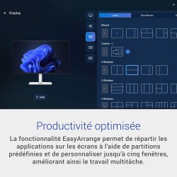 Dell 27 Plus Écran PC - S2725HSM, Full HD (1920x1080), 144Hz, IPS, 1ms MPRT, AMD FreeSync, 99% sRGB, Réglage en Hauteur, Haut-pa