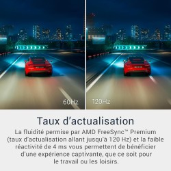 Dell 27 Plus Écran PC - S2725QS, 4K UHD (3840x2160), 120Hz, IPS, 4ms, AMD FreeSync Premium, 99% sRGB, Réglage en Hauteur, Haut-p