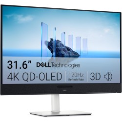 Dell 32 plus écran pc - s3225qc, 4k uhd (3840x2160), 120hz, qd oled, 0.03ms, amd freesync premium pro, hdr true noir 400, dolby 
