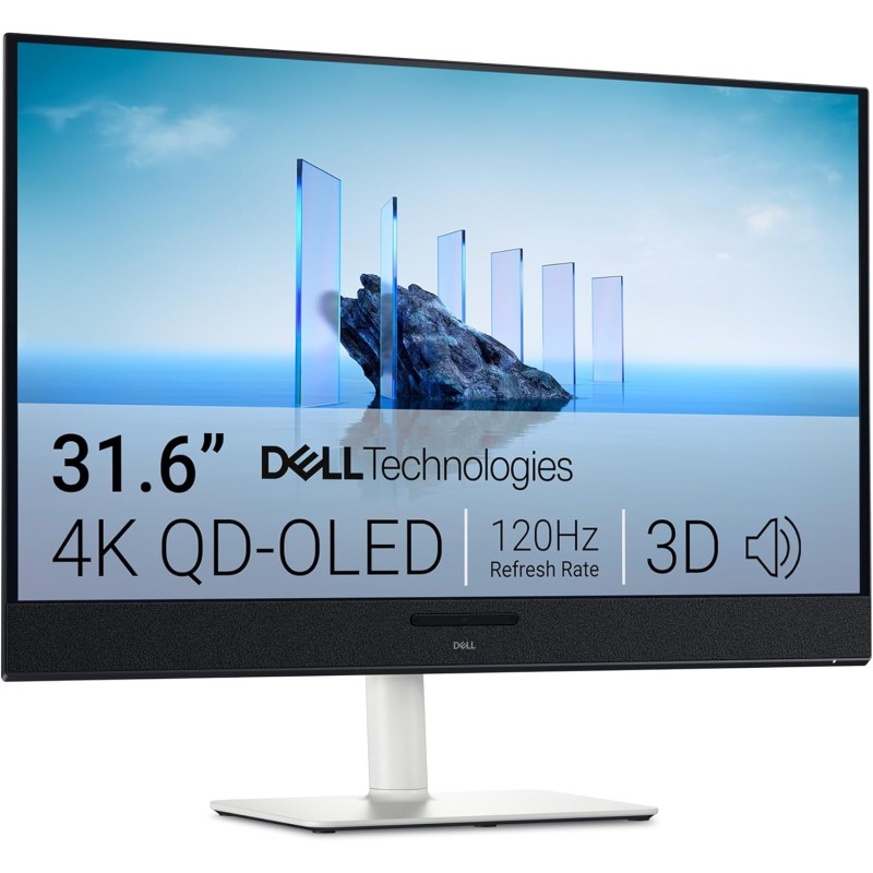 Dell 32 plus écran pc - s3225qc, 4k uhd (3840x2160), 120hz, qd oled, 0.03ms, amd freesync premium pro, hdr true noir 400, dolby 