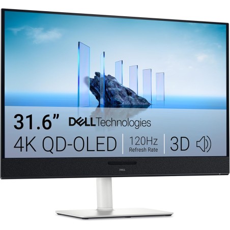 Dell 32 plus écran pc - s3225qc, 4k uhd (3840x2160), 120hz, qd oled, 0.03ms, amd freesync premium pro, hdr true noir 400, dolby 
