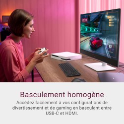 Dell 32 plus écran pc - s3225qc, 4k uhd (3840x2160), 120hz, qd oled, 0.03ms, amd freesync premium pro, hdr true noir 400, dolby 