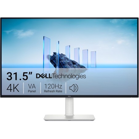 Dell 32 Plus Écran PC - S3225QS, 4K UHD (3840x2160), 120Hz, VA, 4ms, AMD FreeSync Premium, 95% DCI-P3, HDR10, Réglage en Hauteur