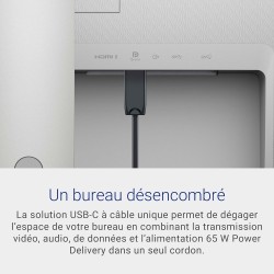 Dell S3423DWC Moniteur - 34 Pouces 3440 x 1440 pixels 100 Hz VA 4 ms AMD FreeSync USB-C, HDMI, Hub USB, Haut-parleurs Intégrés, 