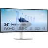 Dell 34 Plus USB-C Écran PC - S3425DW, WQHD (3440x1440), 21:9 Incurvé, 120Hz, VA, 1ms, AMD FreeSync Premium, HDR10, Réglage en H