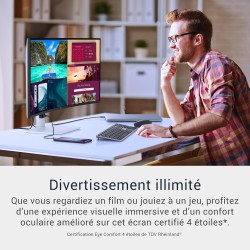 Dell 34 Plus USB-C Écran PC - S3425DW, WQHD (3440x1440), 21:9 Incurvé, 120Hz, VA, 1ms, AMD FreeSync Premium, HDR10, Réglage en H