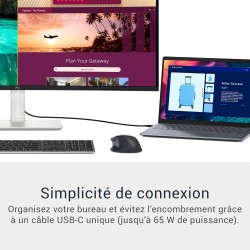 Dell 34 Plus USB-C Écran PC - S3425DW, WQHD (3440x1440), 21:9 Incurvé, 120Hz, VA, 1ms, AMD FreeSync Premium, HDR10, Réglage en H