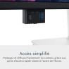 Dell 34 Plus USB-C Écran PC - S3425DW, WQHD (3440x1440), 21:9 Incurvé, 120Hz, VA, 1ms, AMD FreeSync Premium, HDR10, Réglage en H