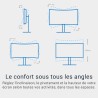 Dell 34 Plus USB-C Écran PC - S3425DW, WQHD (3440x1440), 21:9 Incurvé, 120Hz, VA, 1ms, AMD FreeSync Premium, HDR10, Réglage en H