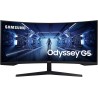 Samsung Ecran PC Odyssey G55T 34'' 165Hz, 1ms, Dalle VA 1000R, UWQHD 3440x1440, 2500:, 250cd/m2, AMD FreeSync Premium, Pied Ajus