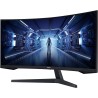 Samsung Ecran PC Odyssey G55T 34'' 165Hz, 1ms, Dalle VA 1000R, UWQHD 3440x1440, 2500:, 250cd/m2, AMD FreeSync Premium, Pied Ajus
