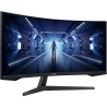 Samsung Ecran PC Odyssey G55T 34'' 165Hz, 1ms, Dalle VA 1000R, UWQHD 3440x1440, 2500:, 250cd/m2, AMD FreeSync Premium, Pied Ajus