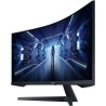 Samsung Ecran PC Odyssey G55T 34'' 165Hz, 1ms, Dalle VA 1000R, UWQHD 3440x1440, 2500:, 250cd/m2, AMD FreeSync Premium, Pied Ajus