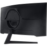 Samsung Ecran PC Odyssey G55T 34'' 165Hz, 1ms, Dalle VA 1000R, UWQHD 3440x1440, 2500:, 250cd/m2, AMD FreeSync Premium, Pied Ajus