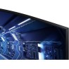 Samsung Ecran PC Odyssey G55T 34'' 165Hz, 1ms, Dalle VA 1000R, UWQHD 3440x1440, 2500:, 250cd/m2, AMD FreeSync Premium, Pied Ajus