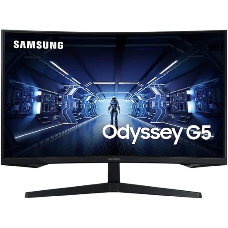 SAMSUNG ODYSSEY G5 27'' Ecran PC Gaming Incurvé 1000R, Dalle VA 27", Résolution WQHD (2560 x 1440), 144 Hz, 1ms, AMD FreeSync, H