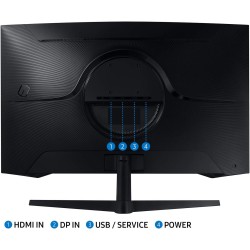 SAMSUNG ODYSSEY G5 27'' Ecran PC Gaming Incurvé 1000R, Dalle VA 27", Résolution WQHD (2560 x 1440), 144 Hz, 1ms, AMD FreeSync, H