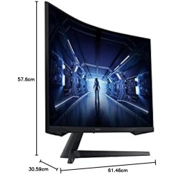 SAMSUNG ODYSSEY G5 27'' Ecran PC Gaming Incurvé 1000R, Dalle VA 27", Résolution WQHD (2560 x 1440), 144 Hz, 1ms, AMD FreeSync, H