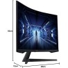 SAMSUNG ODYSSEY G5 32'' Ecran PC Gaming Incurvé 1000R, Dalle VA 32", Résolution WQHD (2560 x 1440), 144 Hz, 1ms, AMD FreeSync, H
