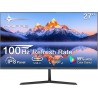 Minifire Écran PC 27" FHD 1080p,USB-C, 100 Hz, sans Cadre, IPS, inclinable, Protection oculaire, VESA 75 x 75 mm, HDMI - Noir