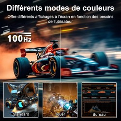 Minifire Écran PC Incurvé 27 Pouces 120Hz - Panneau VA 1500R Full HD (1920 x 1080p), Temps de Réponse MPRT 1ms, sRGB 110%, Filtr