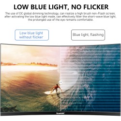 Gawfolk cran24,5 Pouces Moniteur incurvé avec Haut-parleurs intégrés, 3000R 120Hz écran de Jeu PC Full HD 1080P, HDMI 2.0, VGA, 