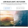 Gawfolk cran24,5 Pouces Moniteur incurvé avec Haut-parleurs intégrés, 3000R 120Hz écran de Jeu PC Full HD 1080P, HDMI 2.0, VGA, 