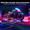Gawfolk Moniteur de Jeu 27 Pouces QHD, écran PC IPS 2K 120Hz, 2560×1440P, FreeSync, HDMI, DisplayPort, VESA 75 * 75mm, Noir