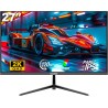 Gawfolk Moniteur de Jeu 27 Pouces QHD, écran PC IPS 2K 120Hz, 2560×1440P, FreeSync, HDMI, DisplayPort, VESA 75 * 75mm, Noir