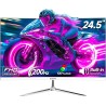 Gawfolk Écran PC 24.5 Pouces Full HD (1920x1080), 200Hz, 1ms, 3000R Eye Care et FreeSync, supporte VESA - l'écran PC idéal! HDMI
