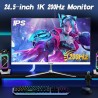 Gawfolk Écran PC 24.5 Pouces Full HD (1920x1080), 200Hz, 1ms, 3000R Eye Care et FreeSync, supporte VESA - l'écran PC idéal! HDMI