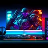 Gawfolk Écran PC 24.5 Pouces Full HD (1920x1080), 200Hz, 1ms, 3000R Eye Care et FreeSync, supporte VESA - l'écran PC idéal! HDMI