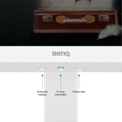 BenQ EW2790U 4K Écran, 27", 3840x1260, P3 98%, Technologie AI Contrast Exclusive, Haut-parleurs 2.1 intégrés avec Caisson de Bas