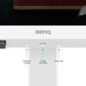BenQ EW3290U 4K Écran, 32", 3840x1260, P3 98%, Technologie AI Contrast Exclusive, Haut-parleurs 2.1 intégrés avec Caisson de Bas