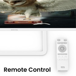 BenQ EW3290U 4K Écran, 32", 3840x1260, P3 98%, Technologie AI Contrast Exclusive, Haut-parleurs 2.1 intégrés avec Caisson de Bas
