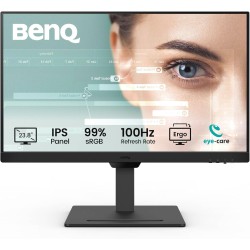 Benq gw2490t moniteur de bureau à domicile 23,8 pouces ips 1080p, 100 hz,design ergonomique, srgb 99%, vesa, hdmi, dp, b.i., low