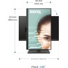 Benq gw2490t moniteur de bureau à domicile 23,8 pouces ips 1080p, 100 hz,design ergonomique, srgb 99%, vesa, hdmi, dp, b.i., low