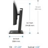 Benq gw2490t moniteur de bureau à domicile 23,8 pouces ips 1080p, 100 hz,design ergonomique, srgb 99%, vesa, hdmi, dp, b.i., low
