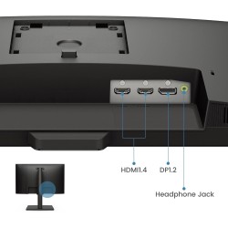 Benq gw2490t moniteur de bureau à domicile 23,8 pouces ips 1080p, 100 hz,design ergonomique, srgb 99%, vesa, hdmi, dp, b.i., low