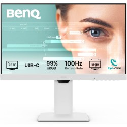 BenQ GW2486TC Moniteur de Bureau à Domicile 24" IPS 1080p, FHD, USB-C (Alimentation 65 W), 100 Hz, Eye-Care, Design Ergo, hub US